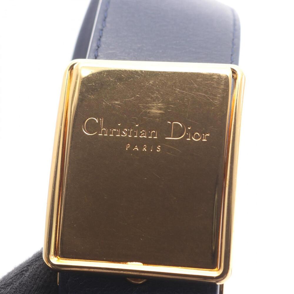 CHRISTIAN DIOR Blue Leather Shoulder Bag - Picture 10 of 10